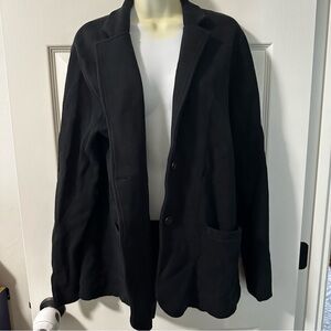 J Crew NWT Black Open Cardigan with buttons size large